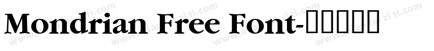 Mondrian Free Font字体转换